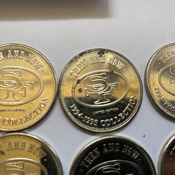 San Francisco 49ers then and now 1994-95 collectable coins 12 of 20 Lot #8 - Picture 3 of 12
